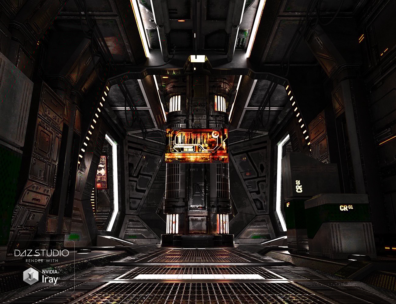 SS Marcoor Corridor 2 Iray SS Marcoor Corridor 2 Iray by: Ravnheart, 3D Models by Daz 3D