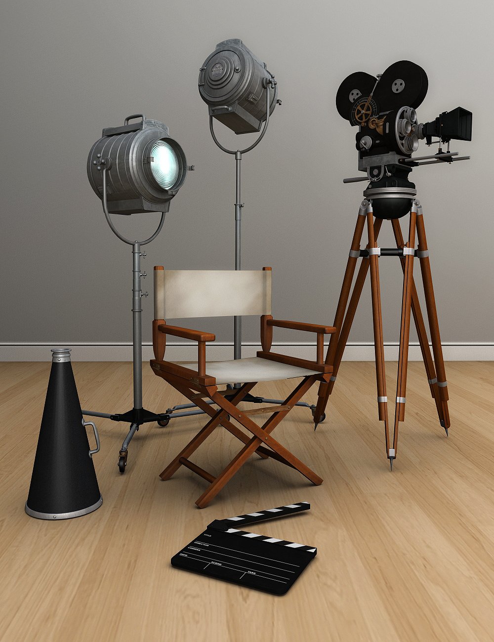Filmmaker Equipment by: hypnagogia, 3D Models by Daz 3D