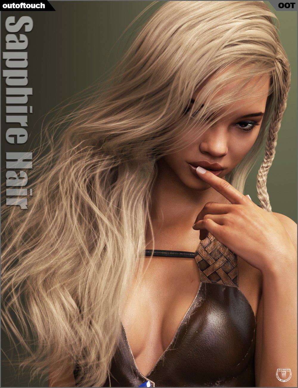 Sapphire Hair Sapphire Hair by: outoftouch, 3D Models by Daz 3D