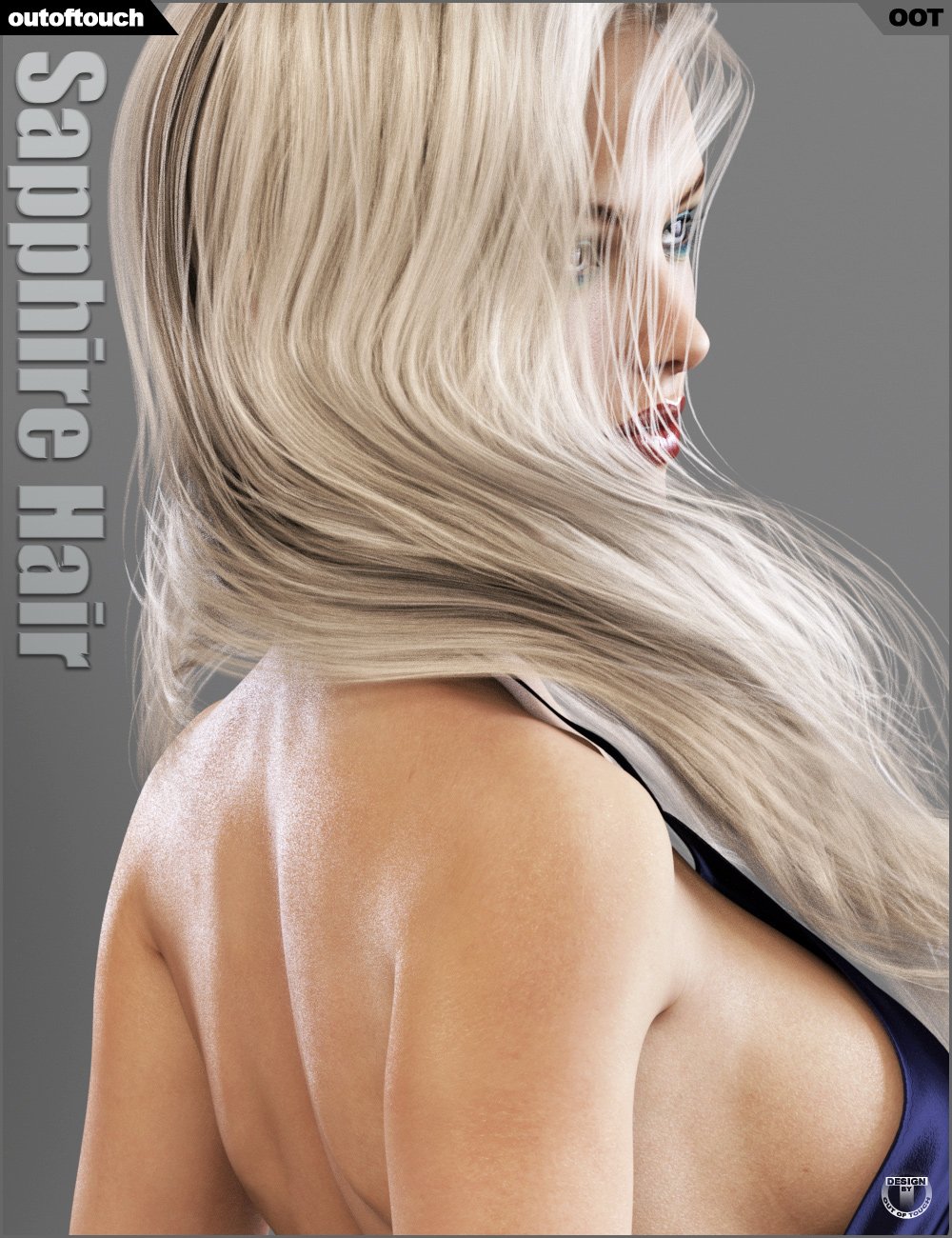 Sapphire Hair Sapphire Hair by: outoftouch, 3D Models by Daz 3D