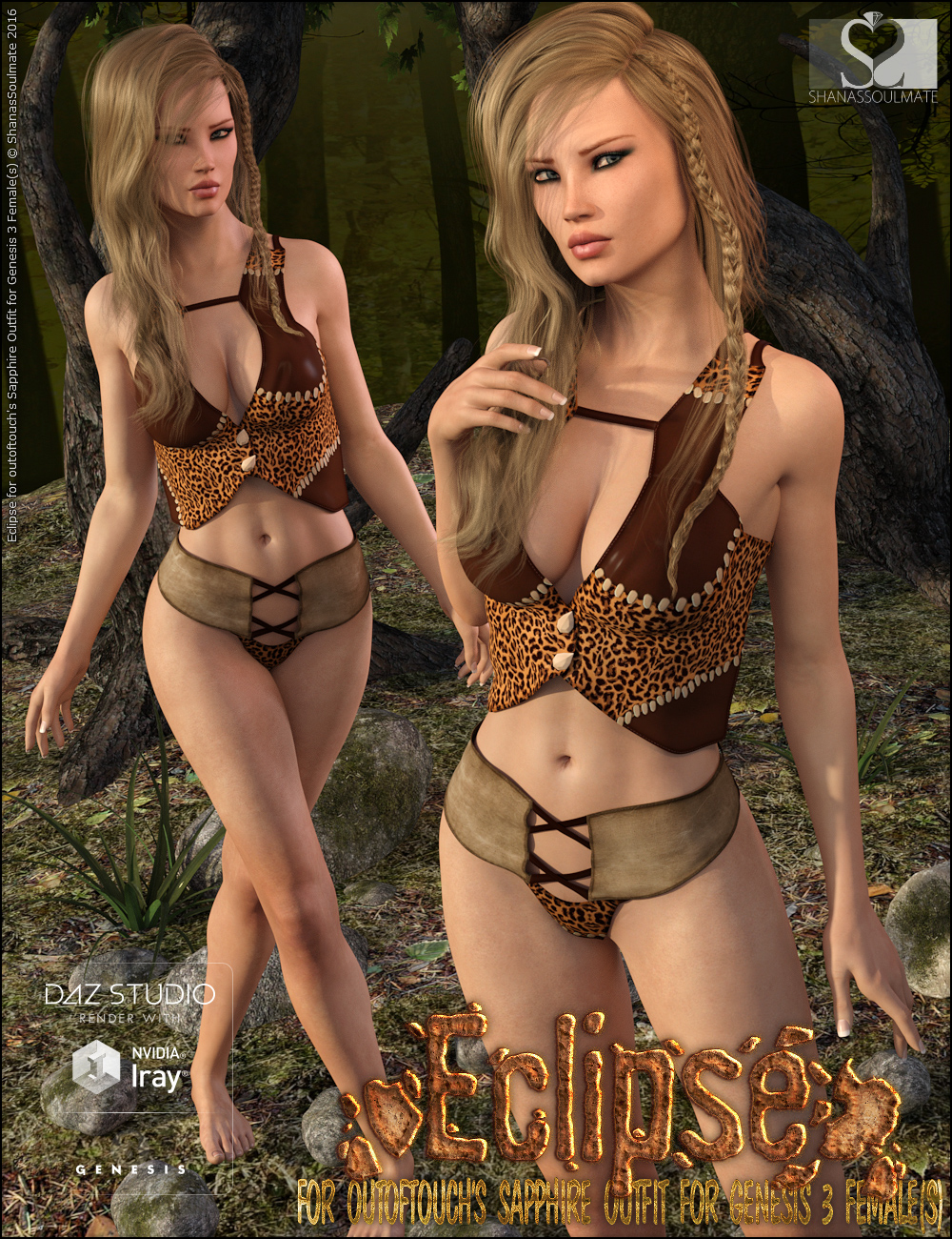 Sapphire Outfit Eclipse Textures Sapphire Outfit Eclipse Textures by: ShanasSoulmate, 3D Models by Daz 3D