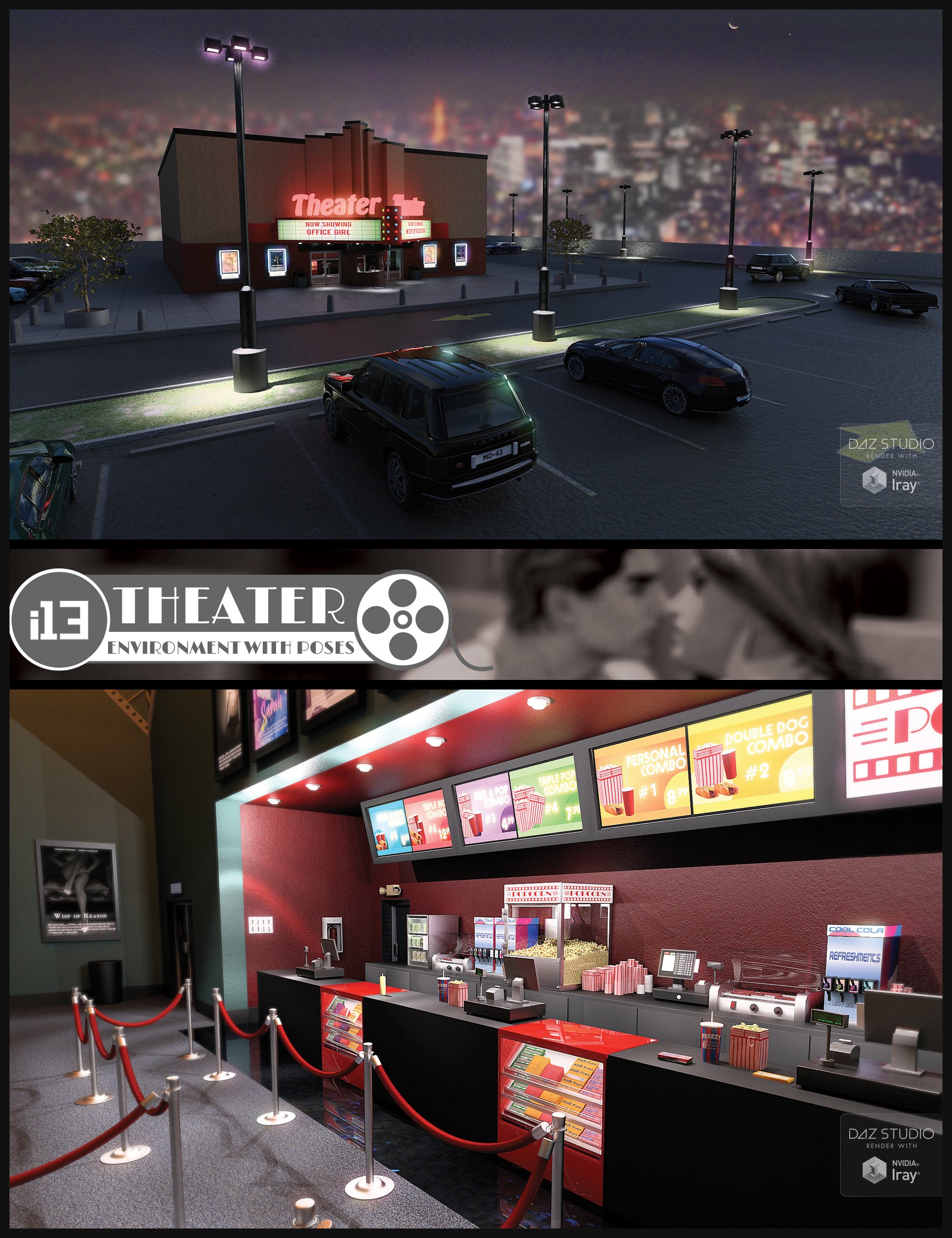 i13 Theatre with Poses by: ironman13, 3D Models by Daz 3D