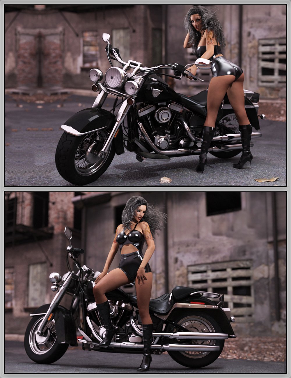 Biker Babe Poses for Genesis 3 Female Biker Babe Poses for Genesis 3 Female by: lunchlady, 3D Models by Daz 3D