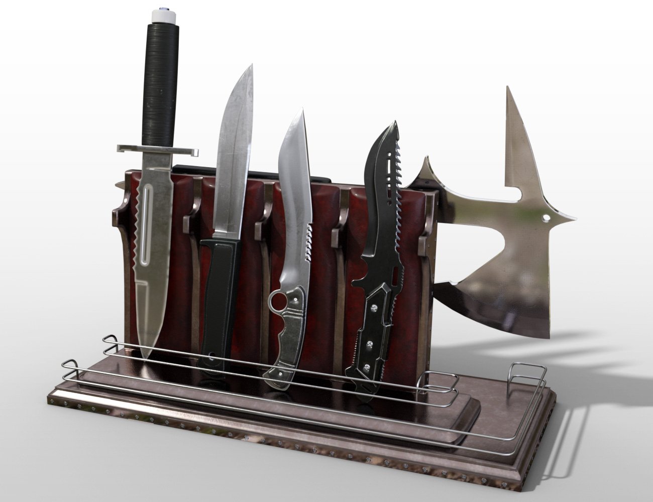 Tactical Knife Set by: , 3D Models by Daz 3D