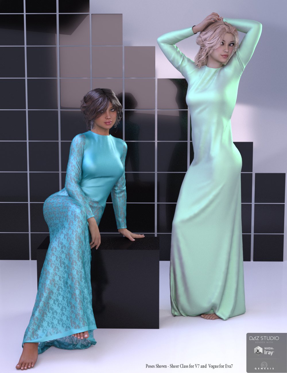 Bella Donna Dress for Genesis 3 Female(s) | Daz 3D