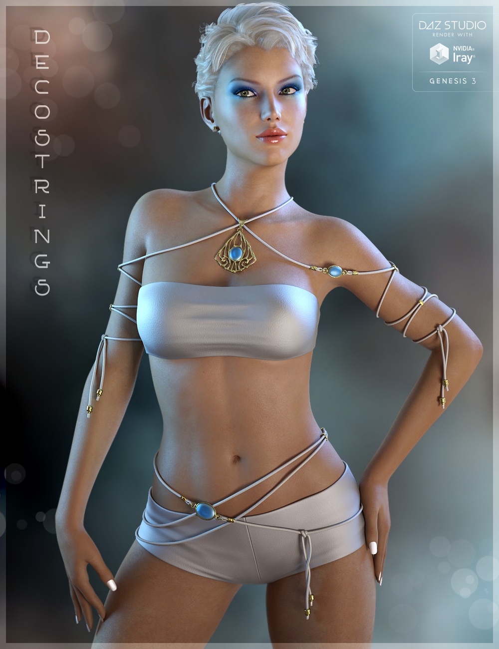 DecoStrings for Genesis 3 Female(s) by: Fabiana, 3D Models by Daz 3D