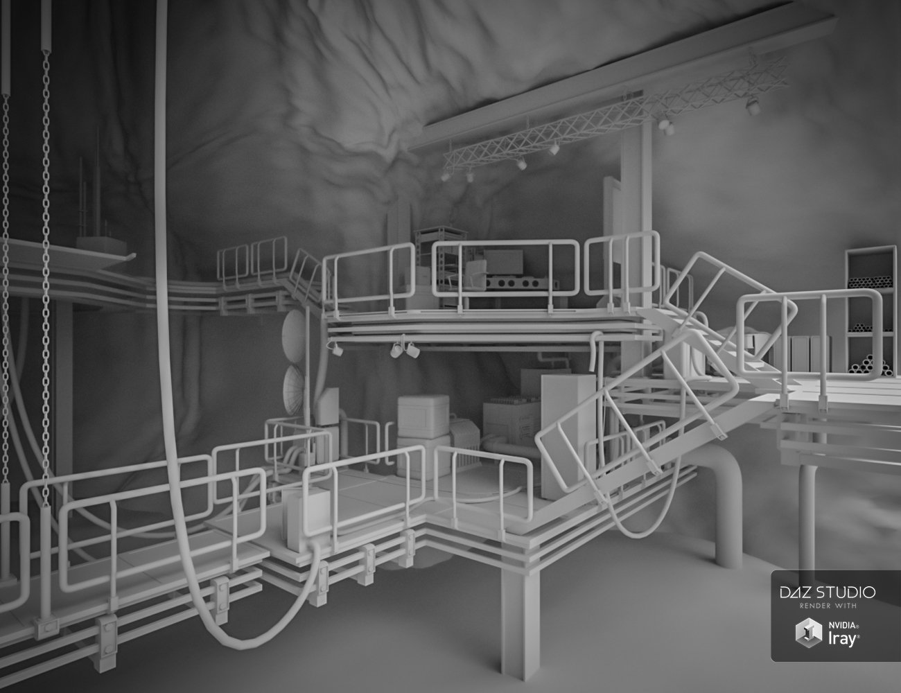 Secret Headquarters by: Mely3D, 3D Models by Daz 3D