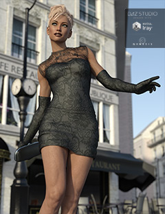 Femme Fatale Cocktail Dress for Genesis 3 Female(s) by: ile-avalon, 3D Models by Daz 3D