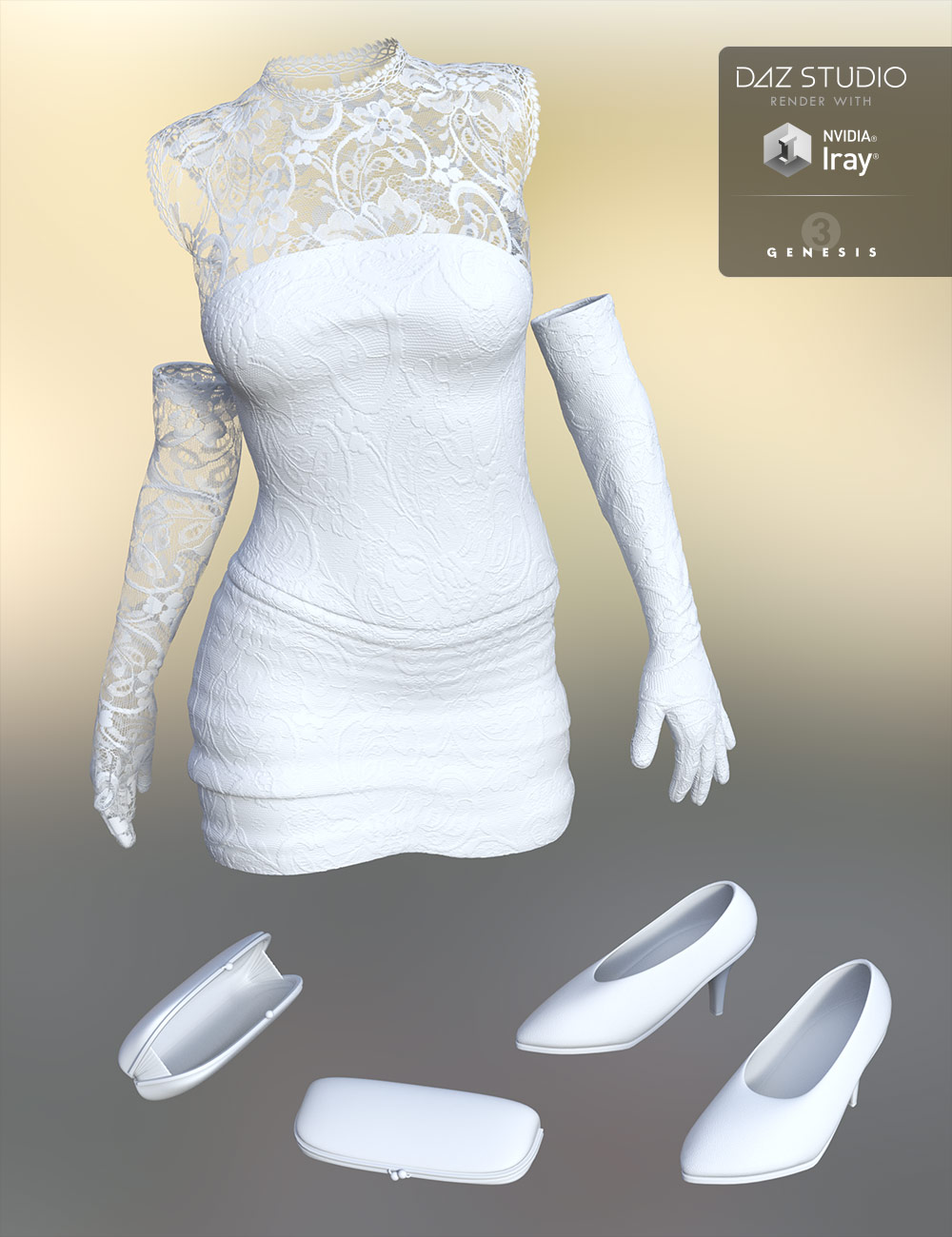 Femme Fatale Cocktail Dress for Genesis 3 Female(s) by: ile-avalon, 3D Models by Daz 3D