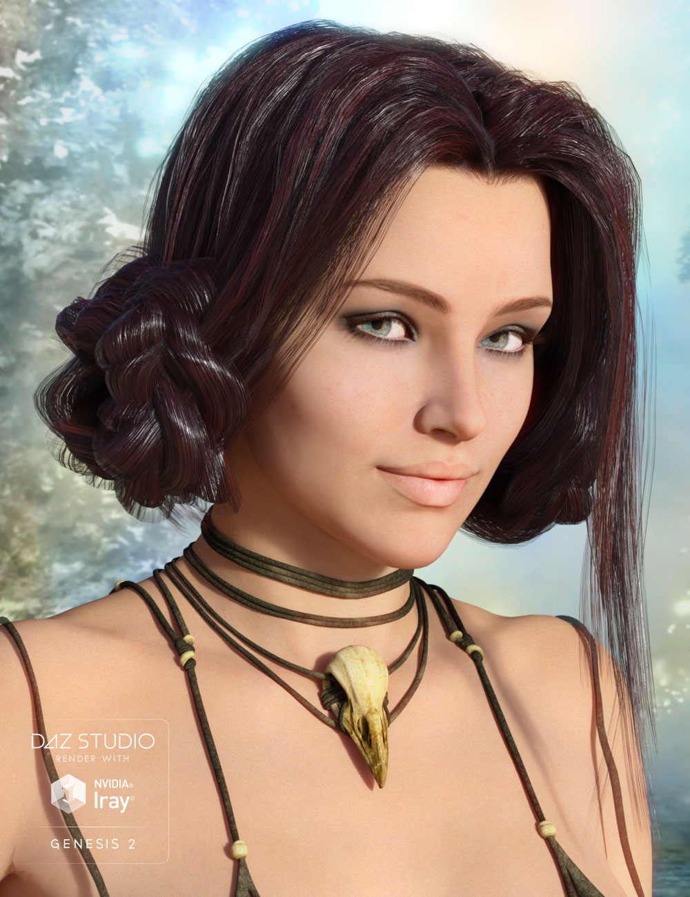 Bridget Hair for Genesis 2 Female(s) by: AprilYSH, 3D Models by Daz 3D