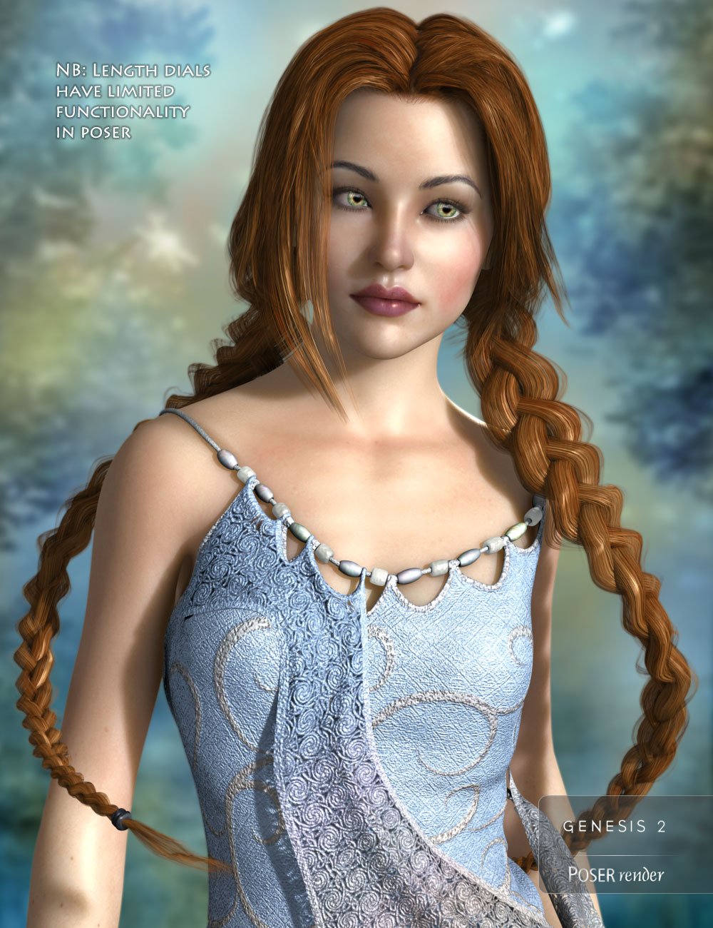 Bridget Hair for Genesis 2 Female(s) by: AprilYSH, 3D Models by Daz 3D