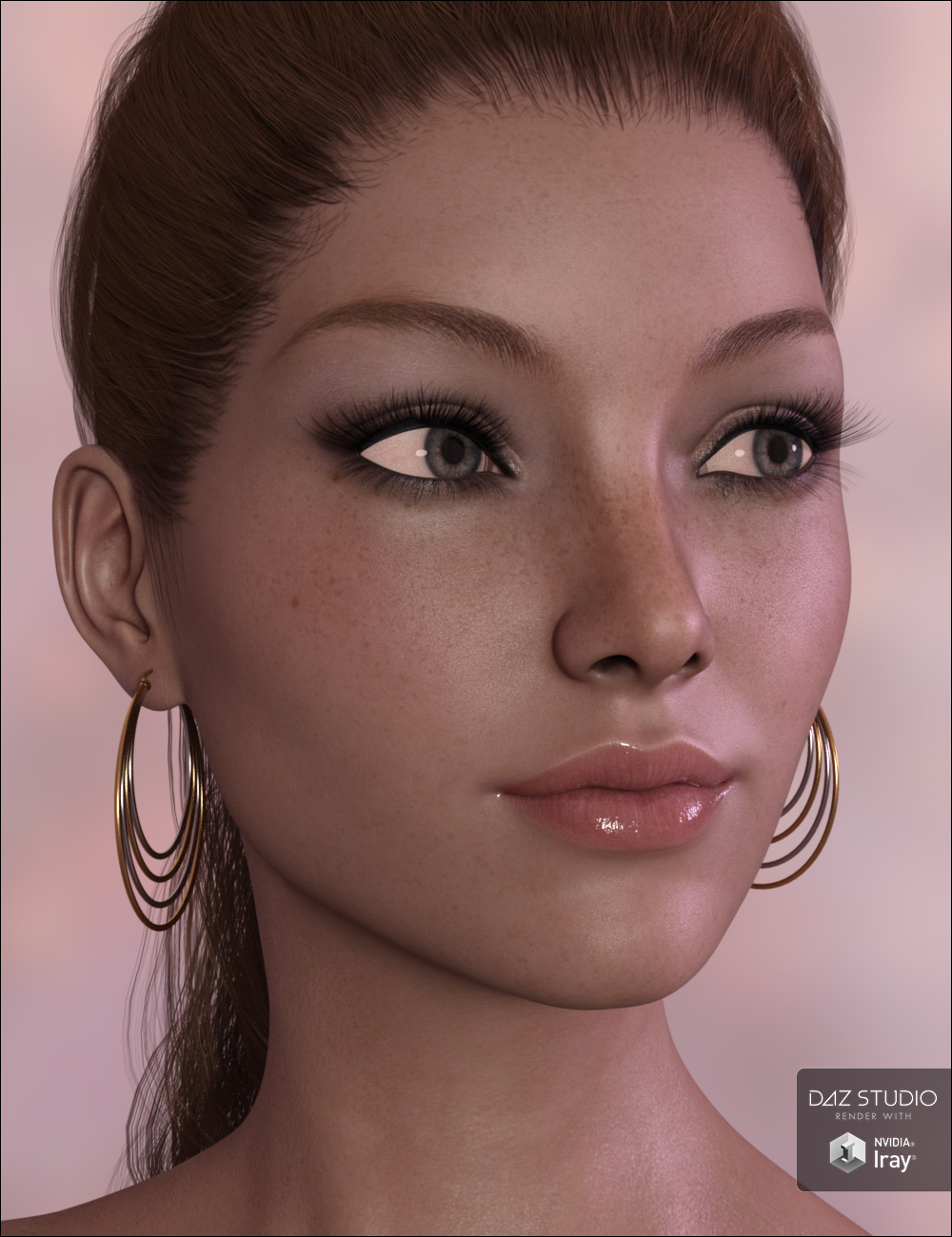Classy Hoops for Genesis 3 Female(s) by: Sveva, 3D Models by Daz 3D