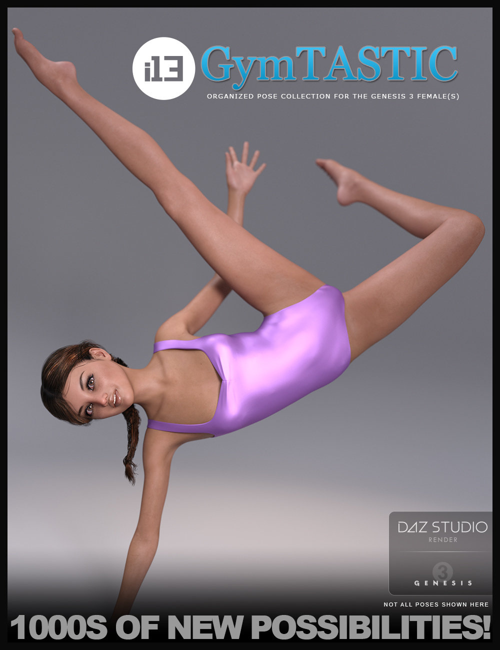 i13 GymTASTIC Pose Collection for the Genesis 3 Female(s) by: ironman13, 3D Models by Daz 3D