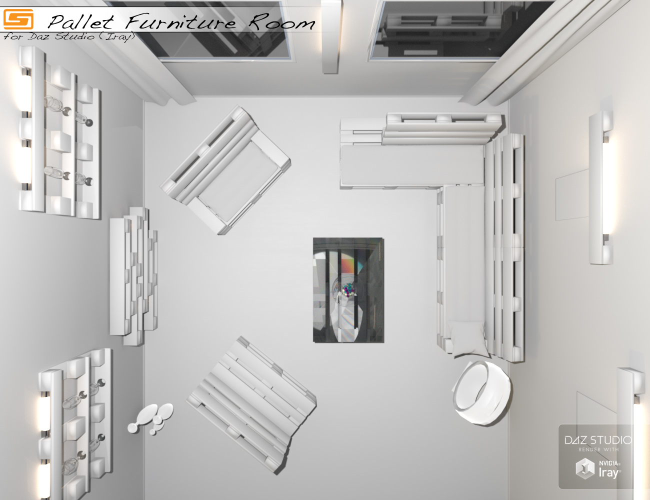 Pallet Furniture Room Pallet Furniture Room by: Sedor, 3D Models by Daz 3D