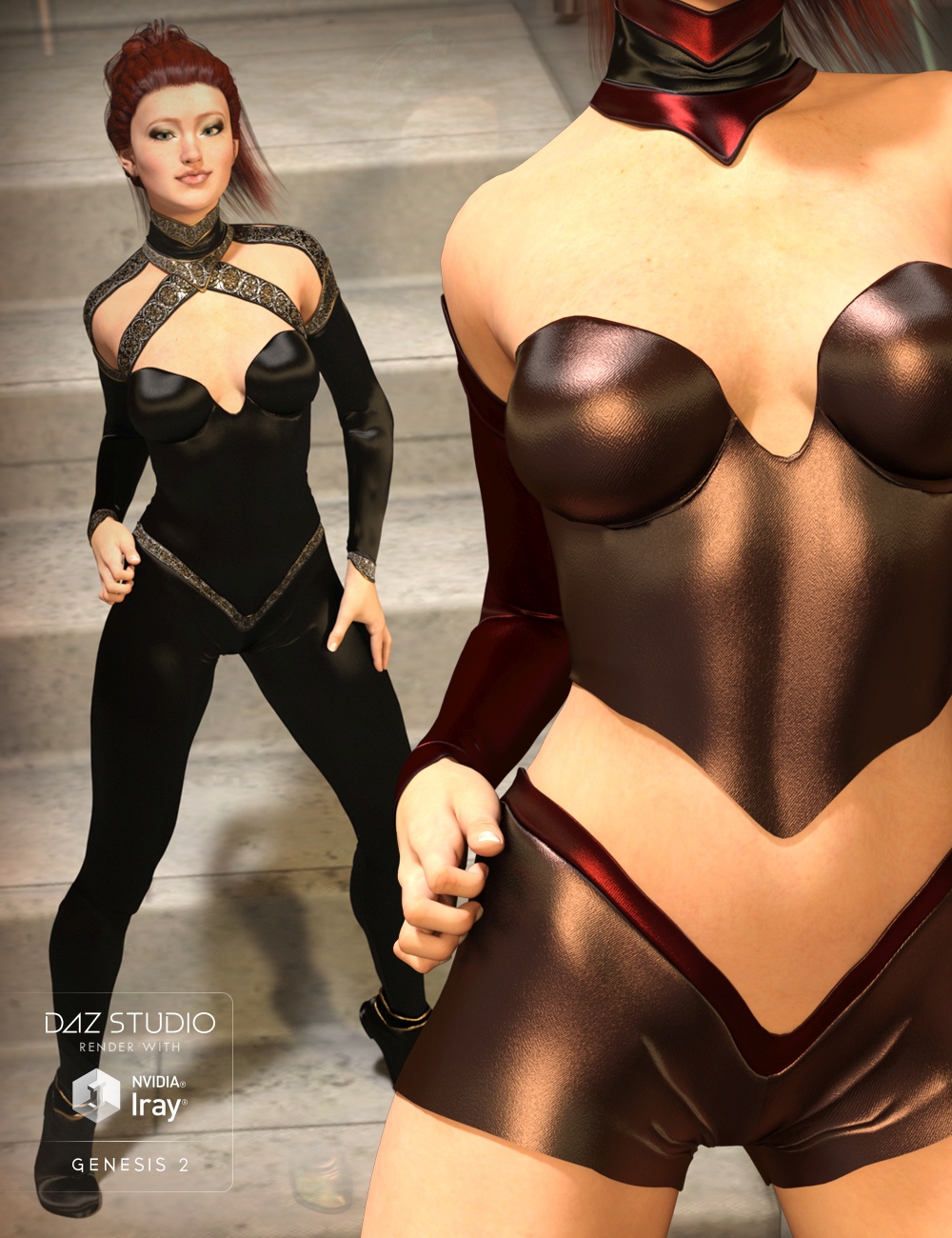 The CallaSuit for Genesis 3 Female(s) and Genesis 2 Female(s) by: ArkiShox-Design, 3D Models by Daz 3D