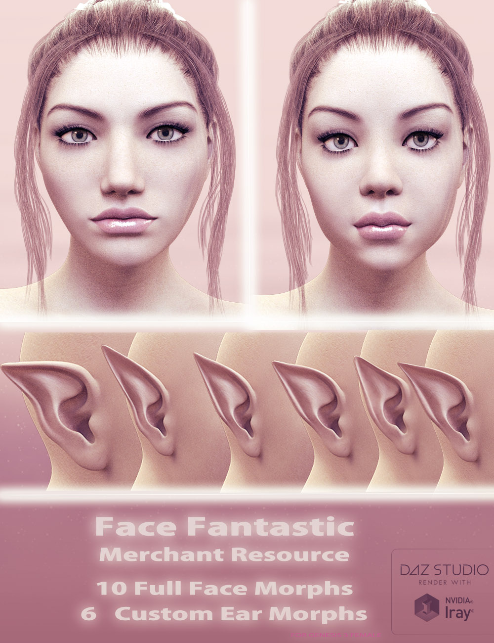 EP3A Face Fantastic Merchant Resource 01 by: 3ansonHallowed Sylph, 3D Models by Daz 3D