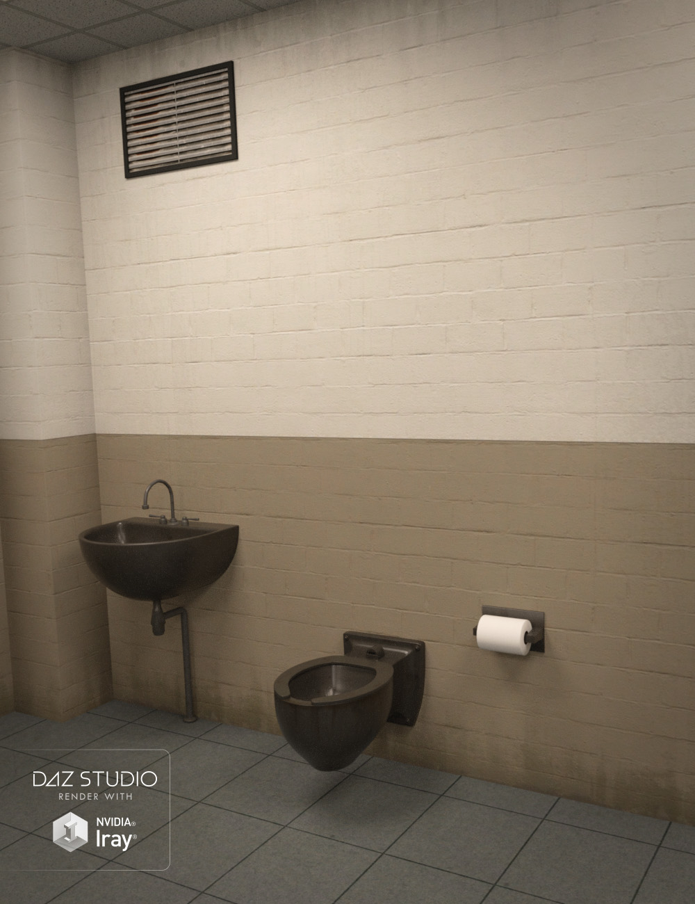 Confinement Cell by: , 3D Models by Daz 3D