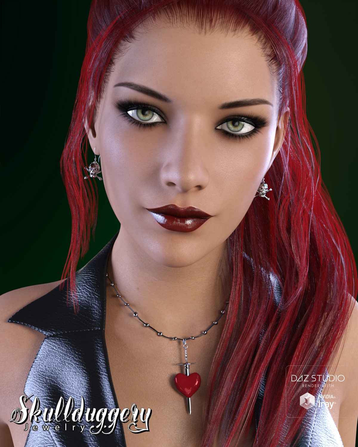 Skullduggery Jewelry for Genesis 3 Female(s) by: DemonicaEviliusTrickster3DX, 3D Models by Daz 3D