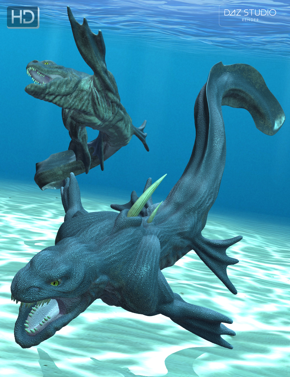Deep Sea Dragon by: Valandar, 3D Models by Daz 3D