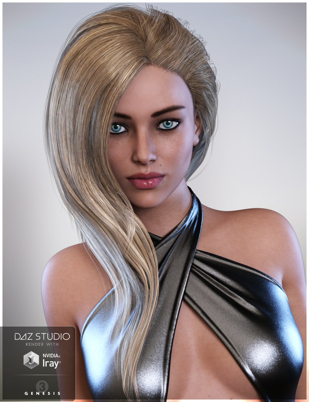 Darcy Hair for Genesis 3 Female(s) by: Nikisatez, 3D Models by Daz 3D