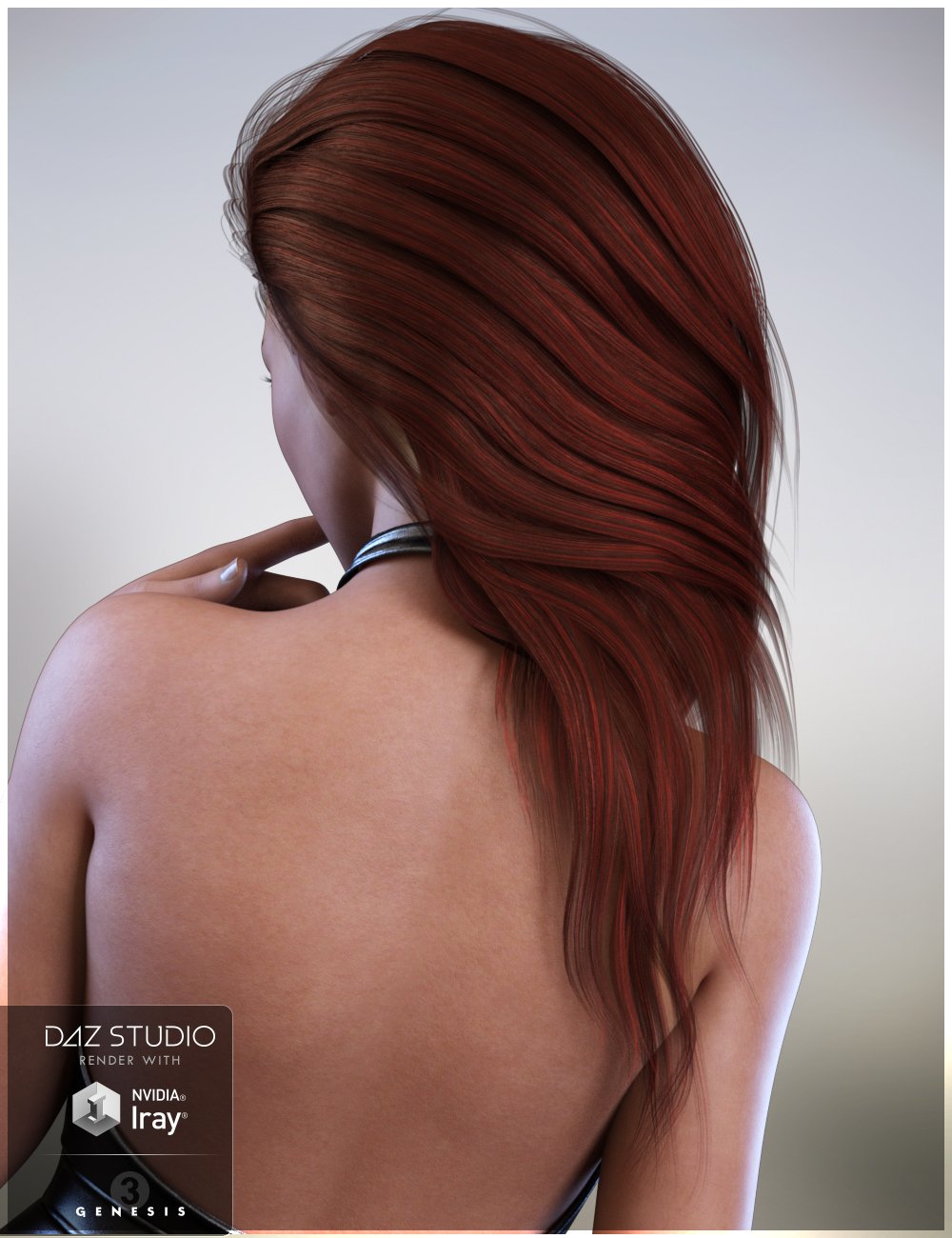 Darcy Hair for Genesis 3 Female(s) by: Nikisatez, 3D Models by Daz 3D