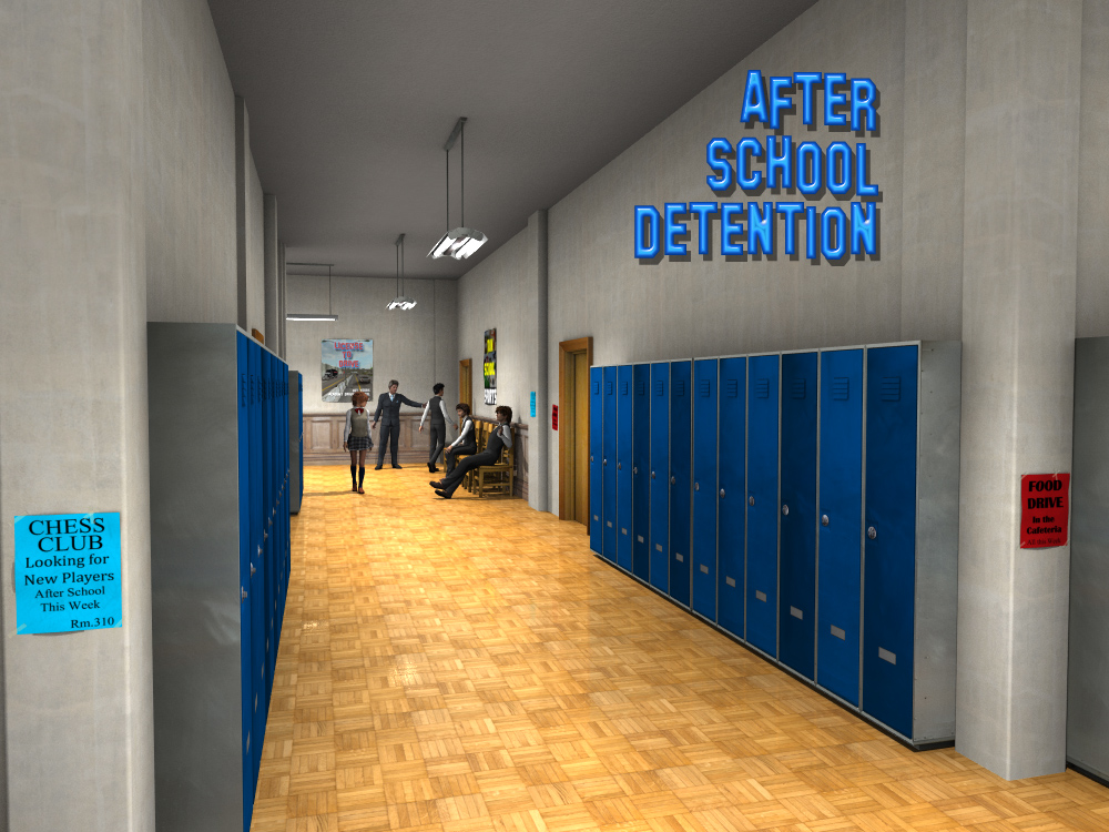 After School Detention After School Detention by: FirstBastion, 3D Models by Daz 3D