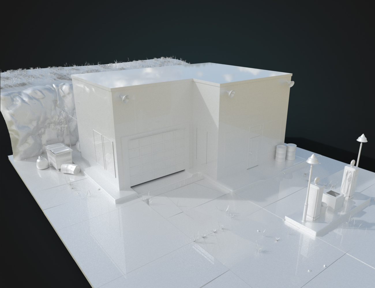Apocalypse Service Station by: Trendy Renders, 3D Models by Daz 3D