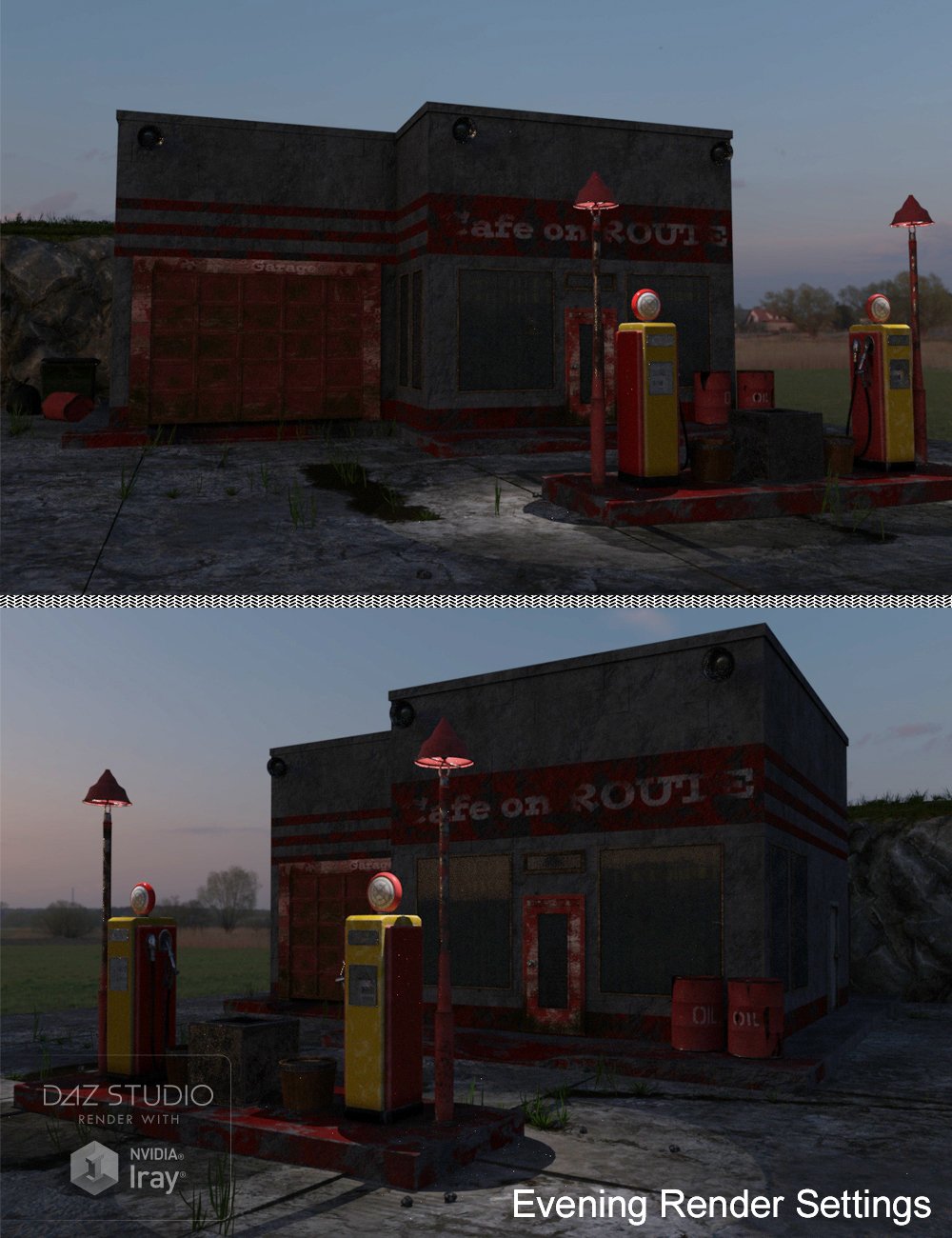 Apocalypse Service Station Apocalypse Service Station by: Trendy Renders, 3D Models by Daz 3D
