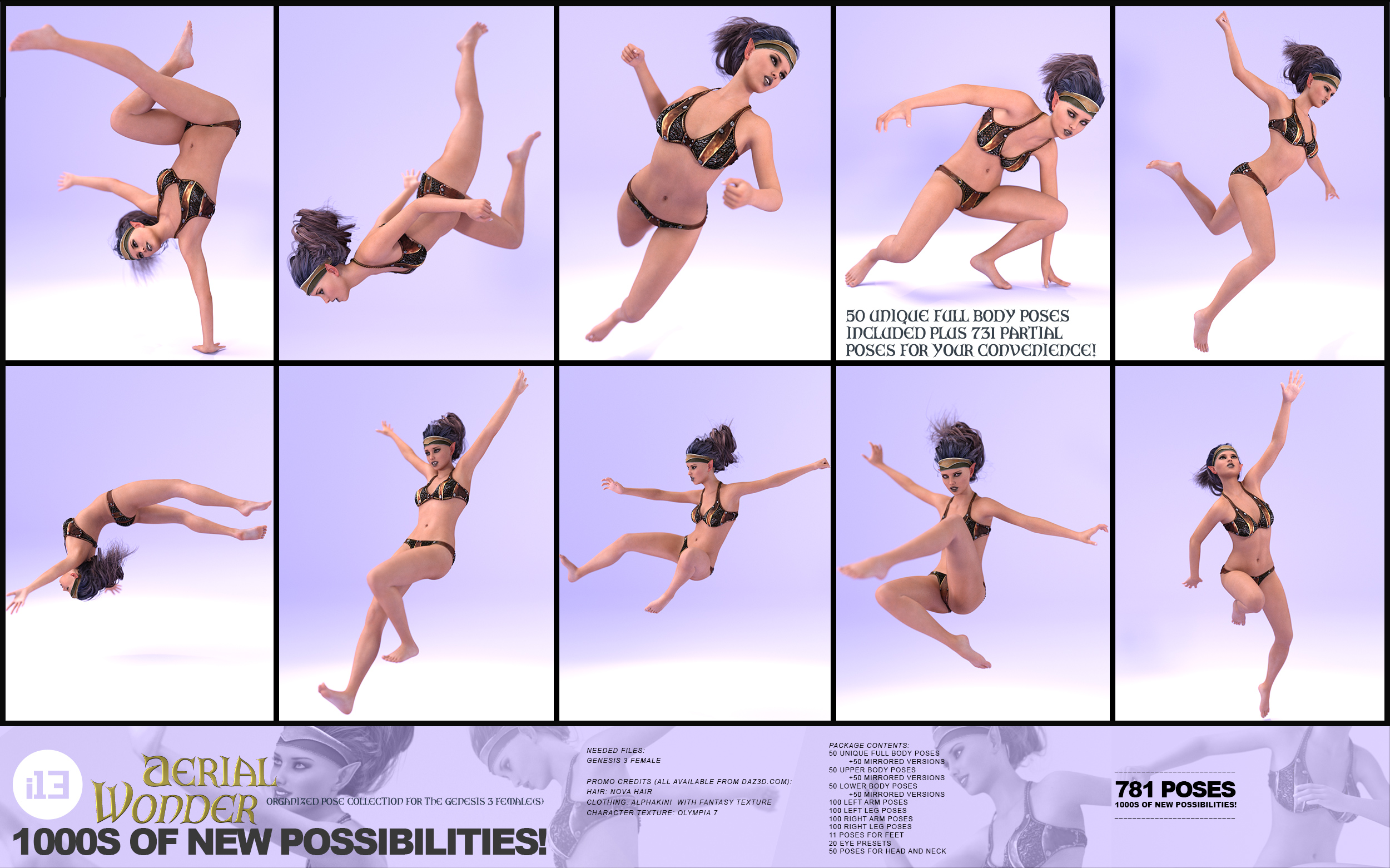 i13 Aerial Wonder for the Genesis 3 Female(s) by: ironman13, 3D Models by Daz 3D
