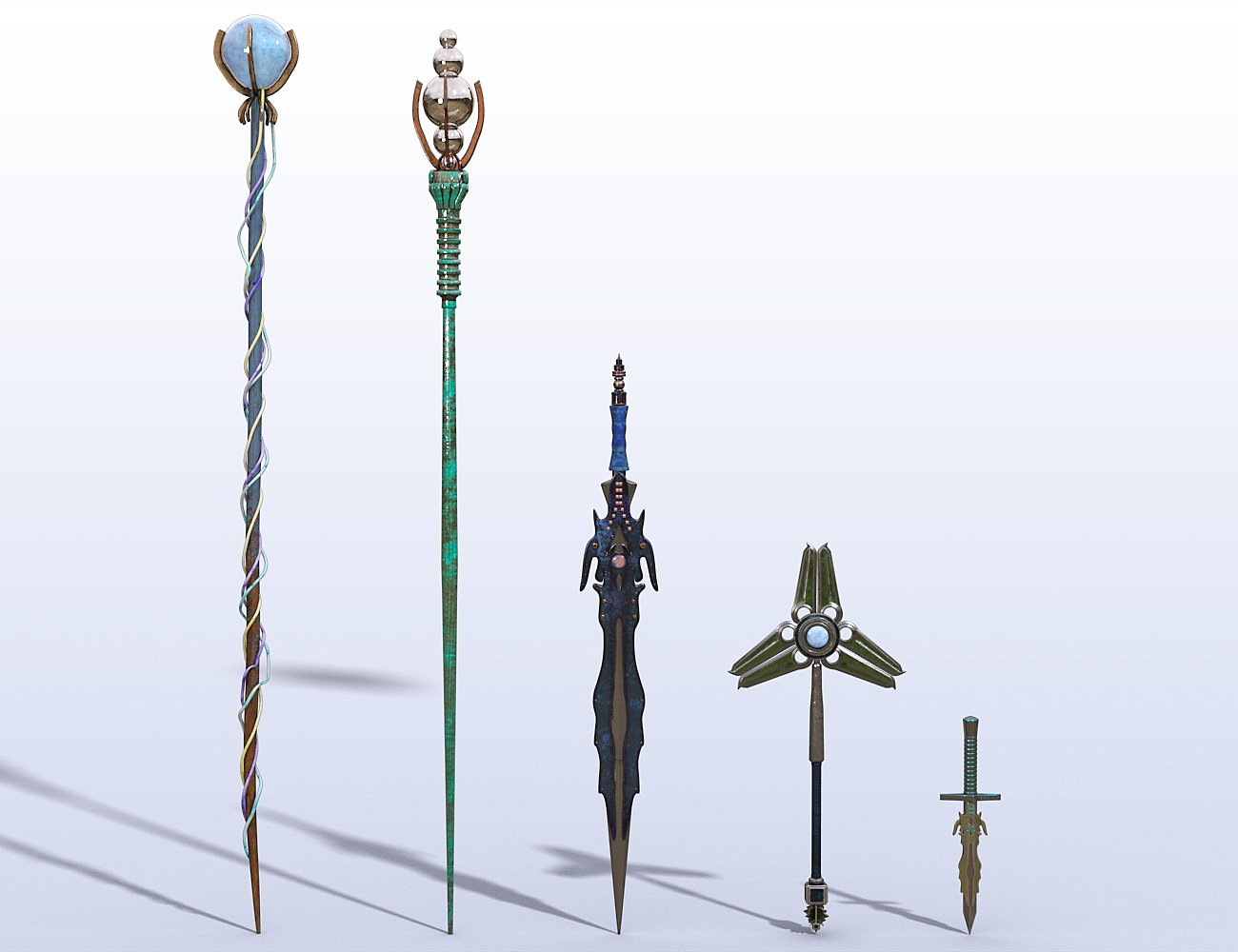 Magical Weapons Set by: , 3D Models by Daz 3D