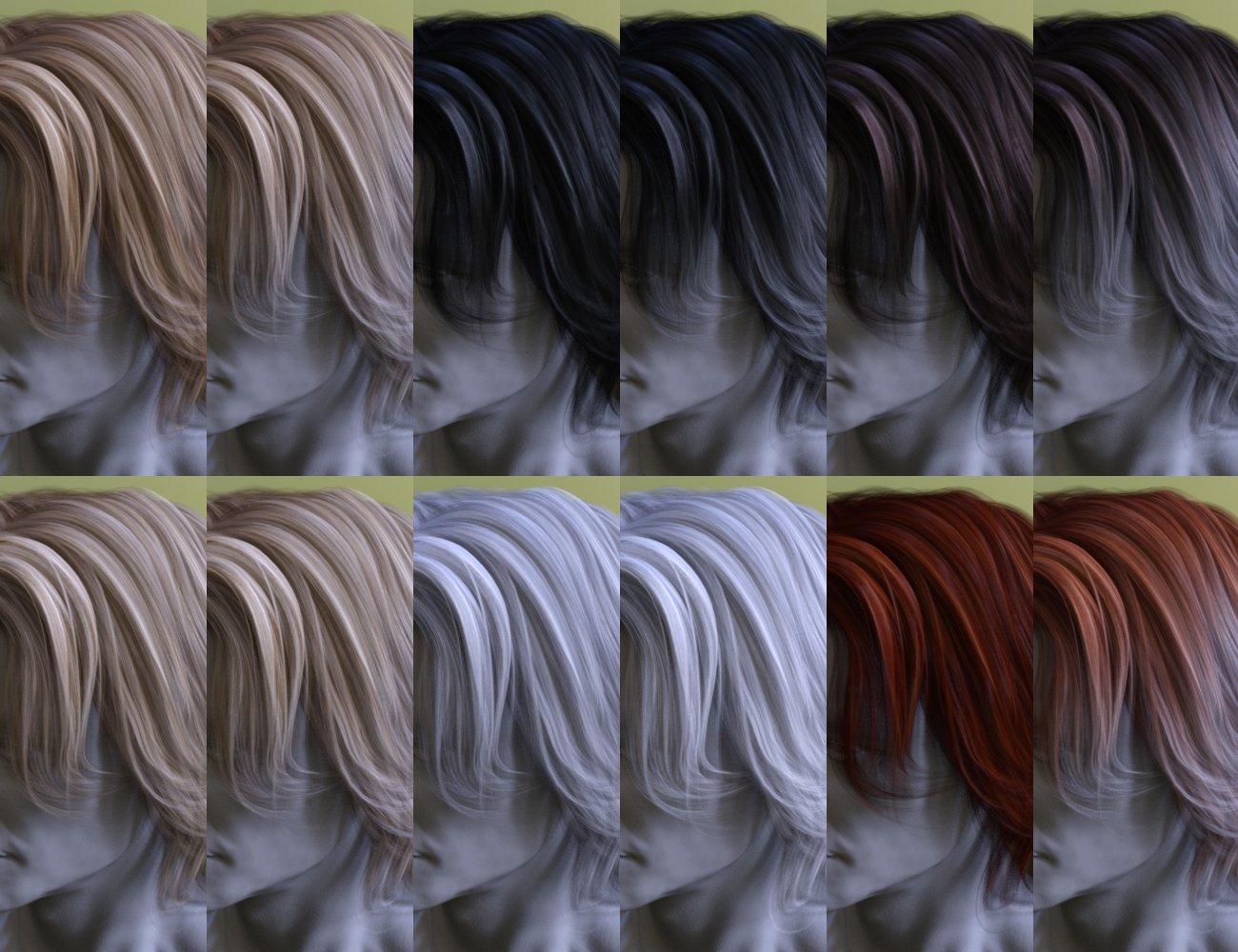 Alex Hair for Genesis 2 Male(s), Genesis 3 Male(s) and Michael 4 by: Lady LittlefoxCake OneTraveler, 3D Models by Daz 3D