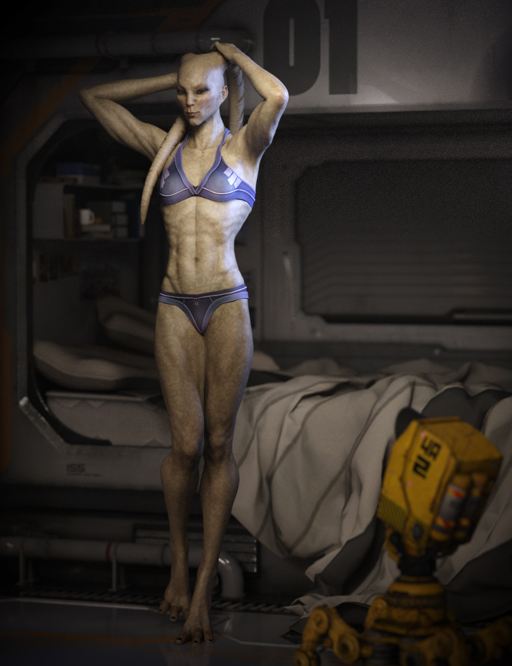 Lekkulion for Genesis 3 Female by: RawArt, 3D Models by Daz 3D