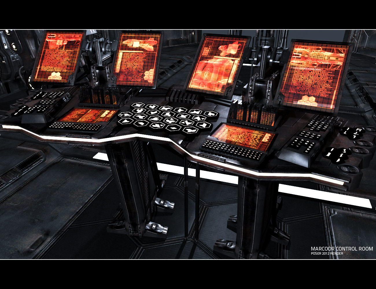 Marcoor Control Room Aged by: Ravnheart, 3D Models by Daz 3D