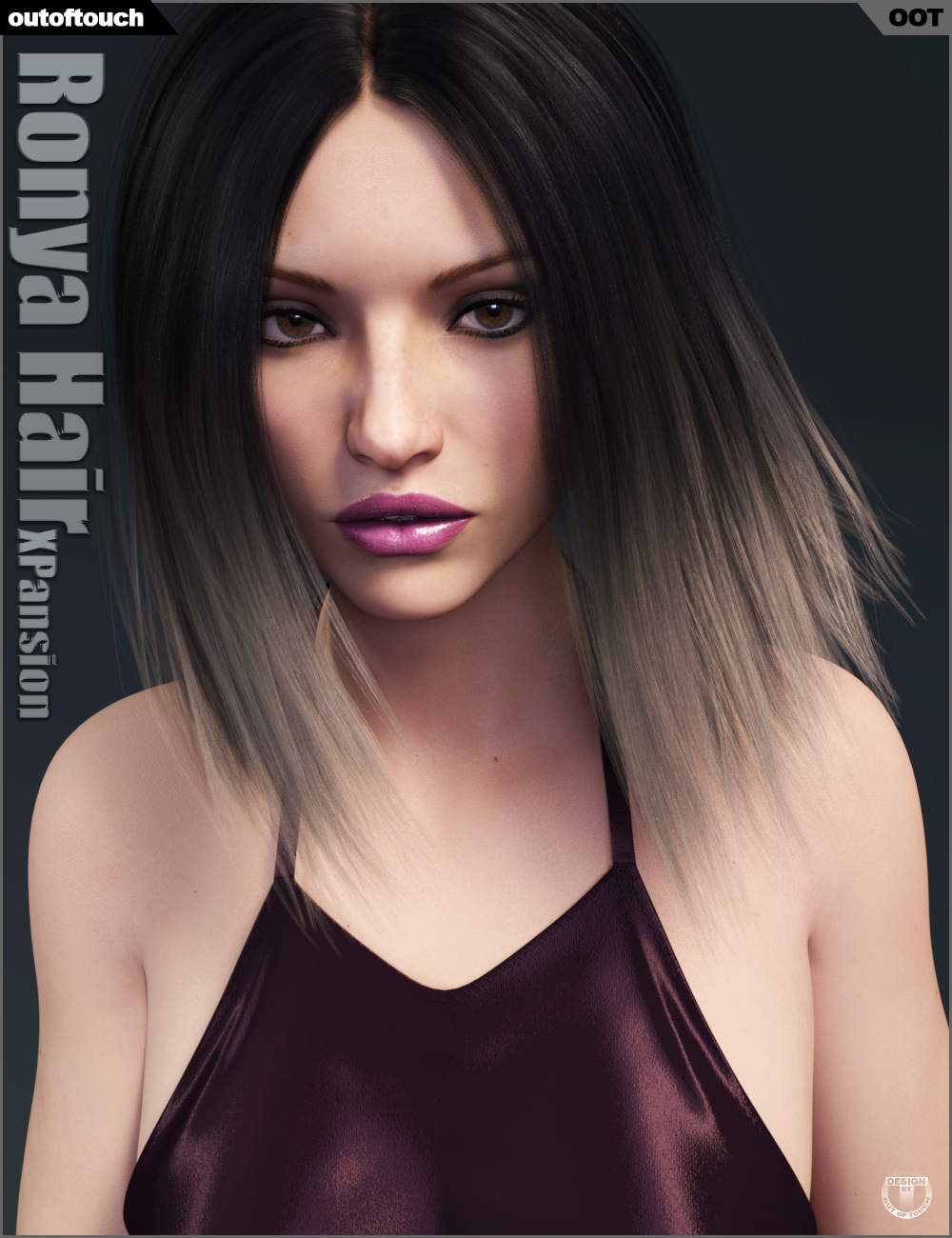 Ronya Hair Iray Texture XPansion by: outoftouch, 3D Models by Daz 3D