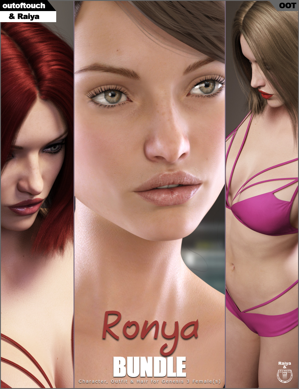 Ronya Bundle by: outoftouchRaiya, 3D Models by Daz 3D