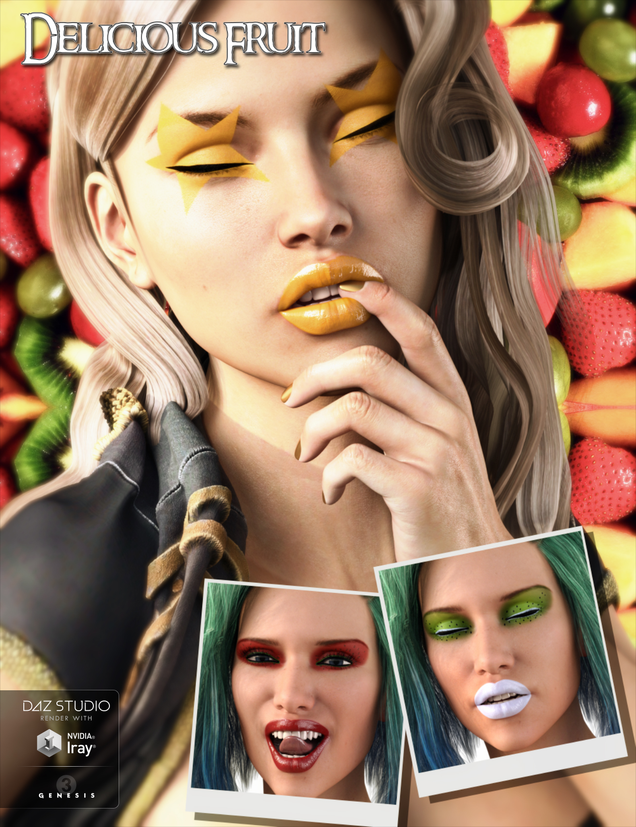 Artistic Make-up Concepts 2 by: Neikdian, 3D Models by Daz 3D
