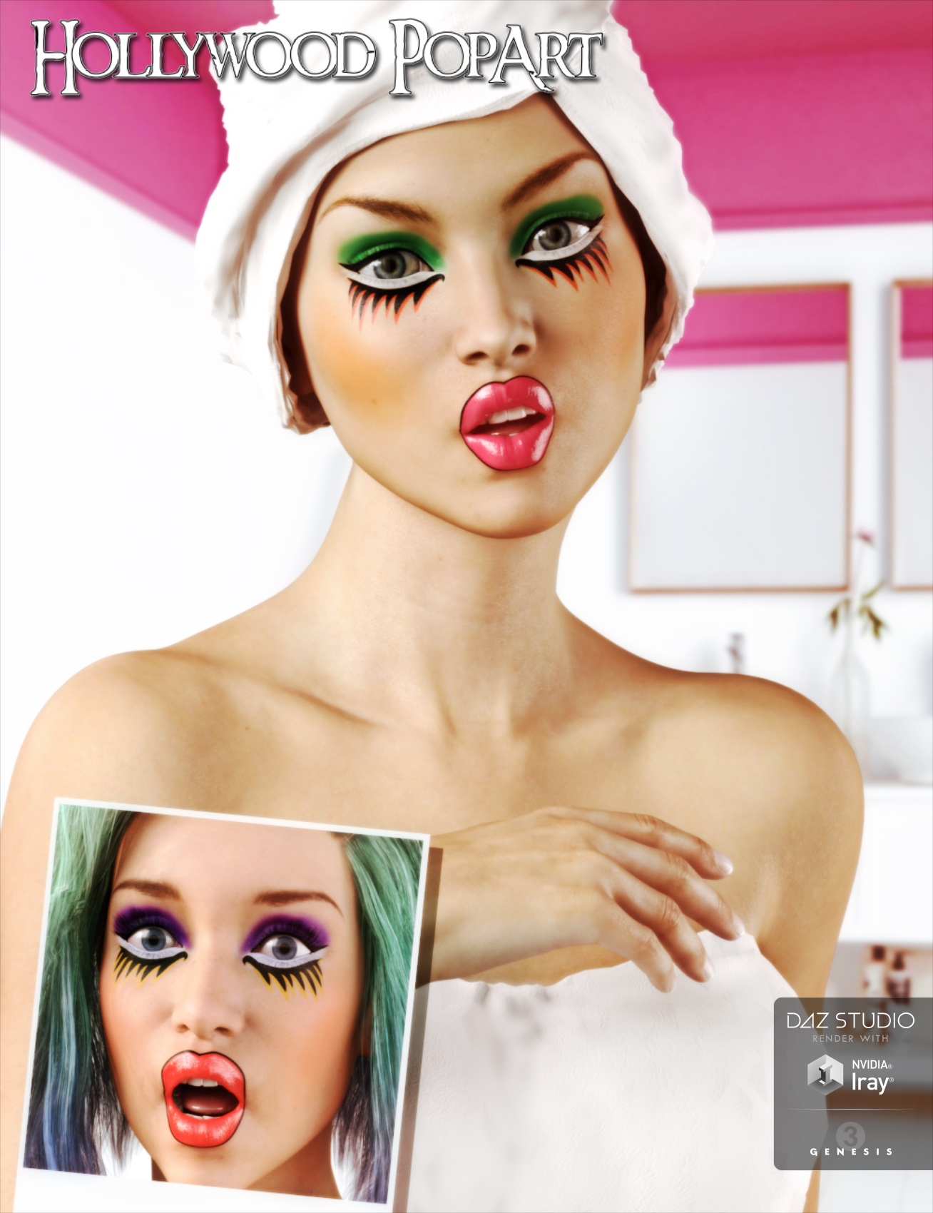 Artistic Make-up Concepts 2 by: Neikdian, 3D Models by Daz 3D