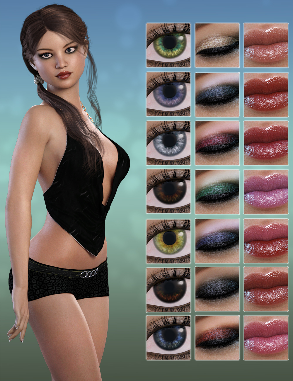 Lauren for Girl 7 by: Sabby3DSublimeProductions, 3D Models by Daz 3D