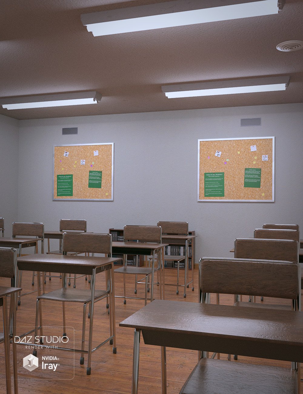 Classroom Classroom by: , 3D Models by Daz 3D