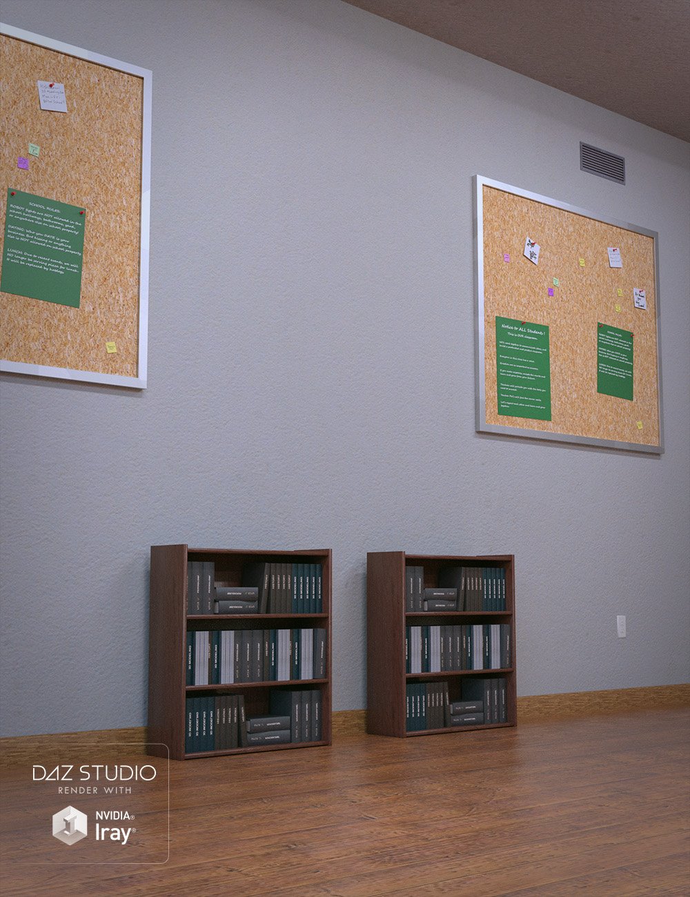 Classroom Classroom by: , 3D Models by Daz 3D