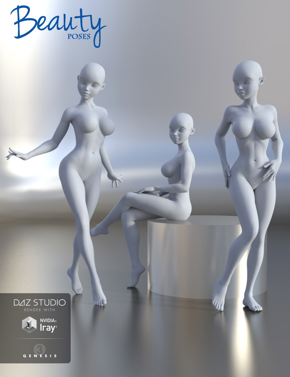 Girl 7 Beauty Poses by: Muscleman, 3D Models by Daz 3D