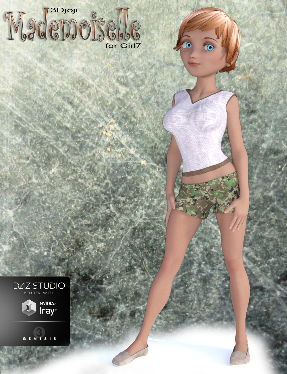 Mademoiselle by: 3djoji, 3D Models by Daz 3D