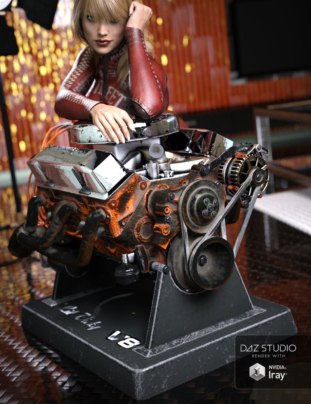 V8 by: DzFire, 3D Models by Daz 3D