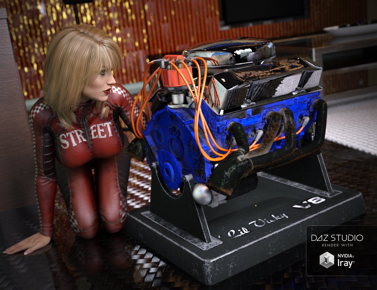 V8 by: DzFire, 3D Models by Daz 3D