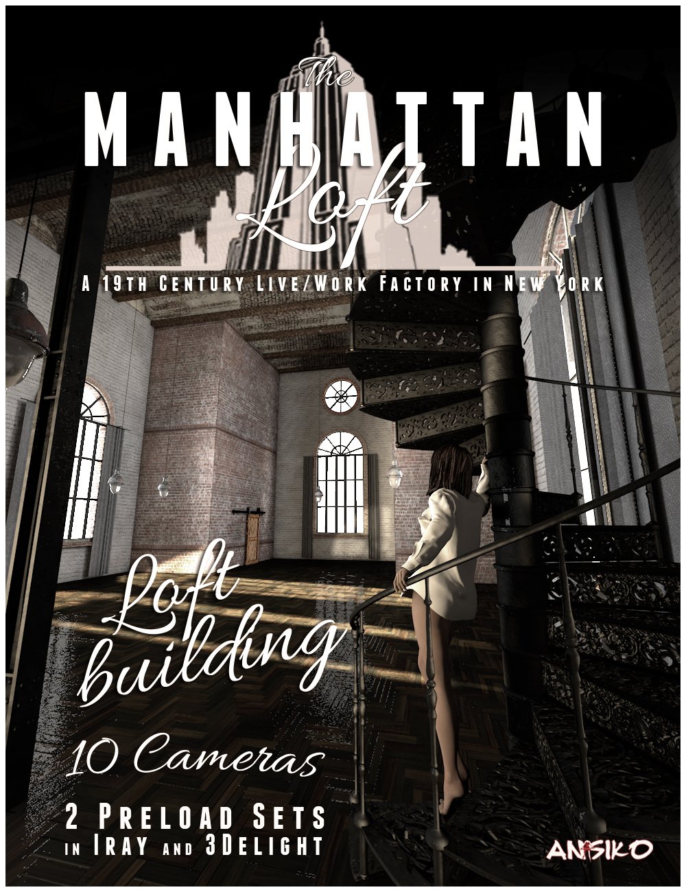 Manhattan Loft by: Ansiko, 3D Models by Daz 3D