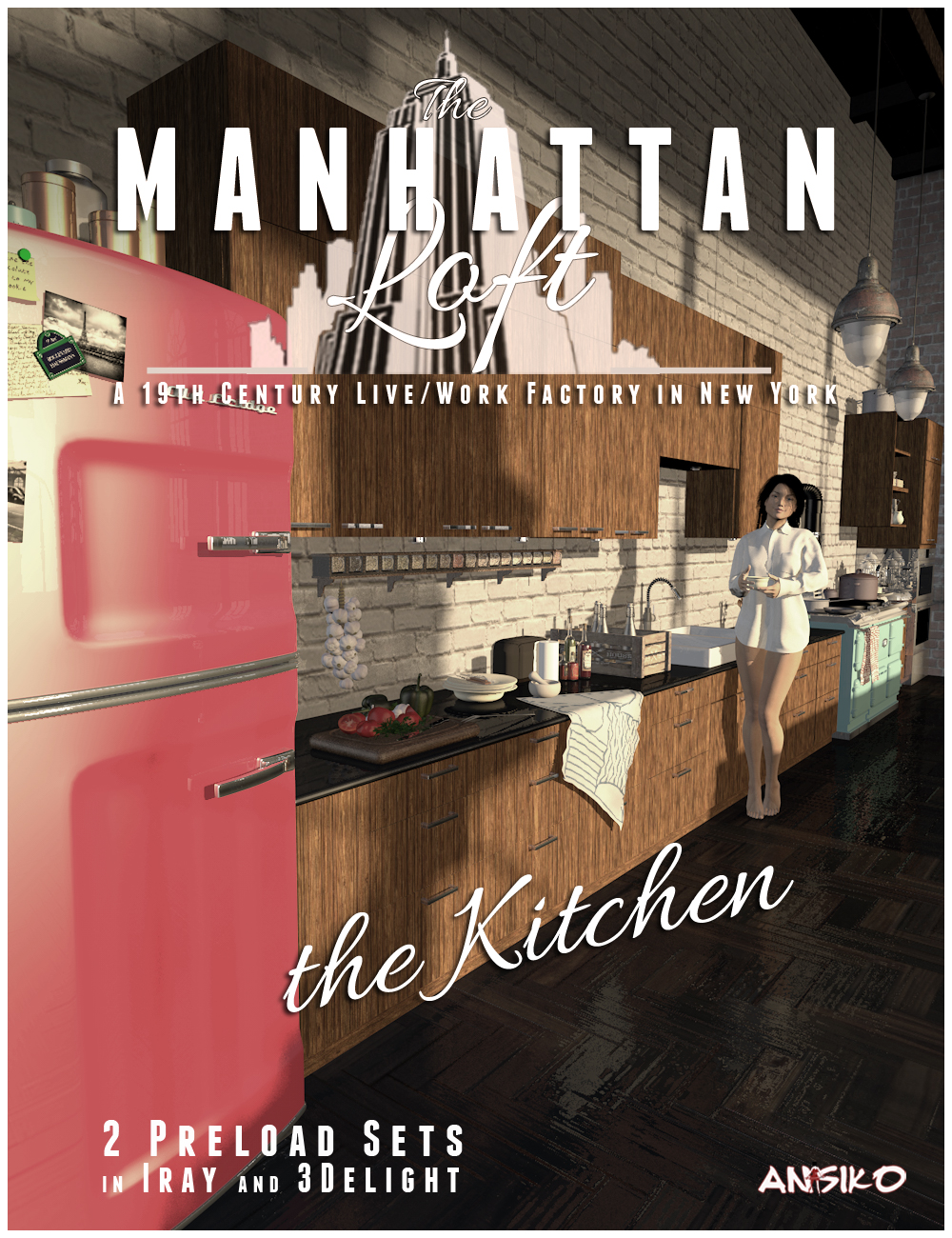 Manhattan Loft Kitchen Expansion Daz 3d