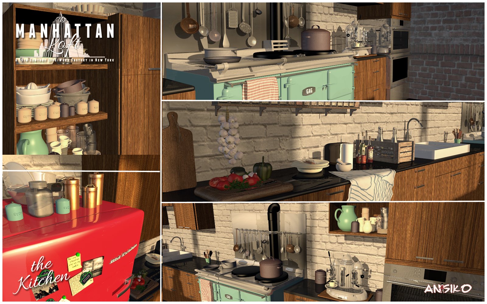 Manhattan Loft: Kitchen Expansion by: Ansiko, 3D Models by Daz 3D