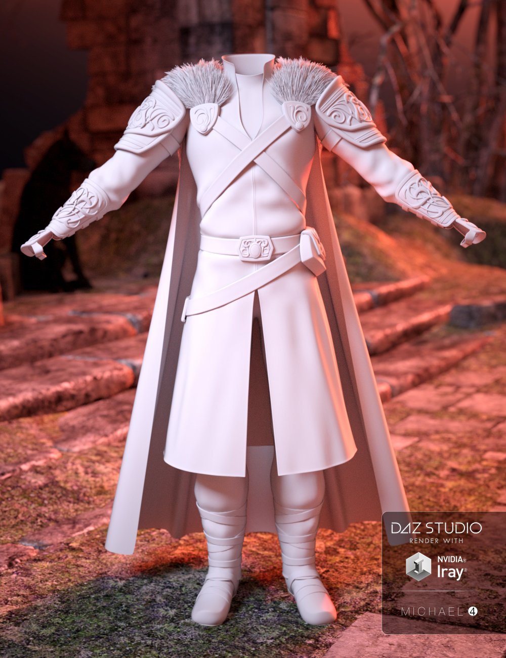 Lord of Snow for Michael 4 by: Lady LittlefoxTravelerCake One, 3D Models by Daz 3D
