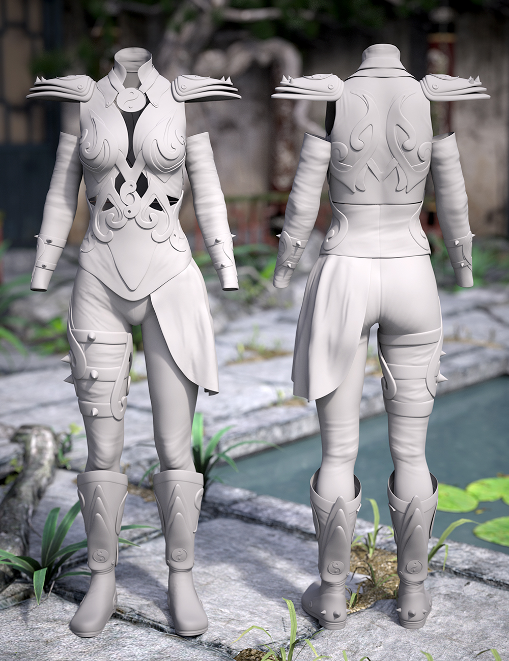 Mercurial Guardian Outfit for Genesis 3 Female(s) by: NikisatezSarsa, 3D Models by Daz 3D