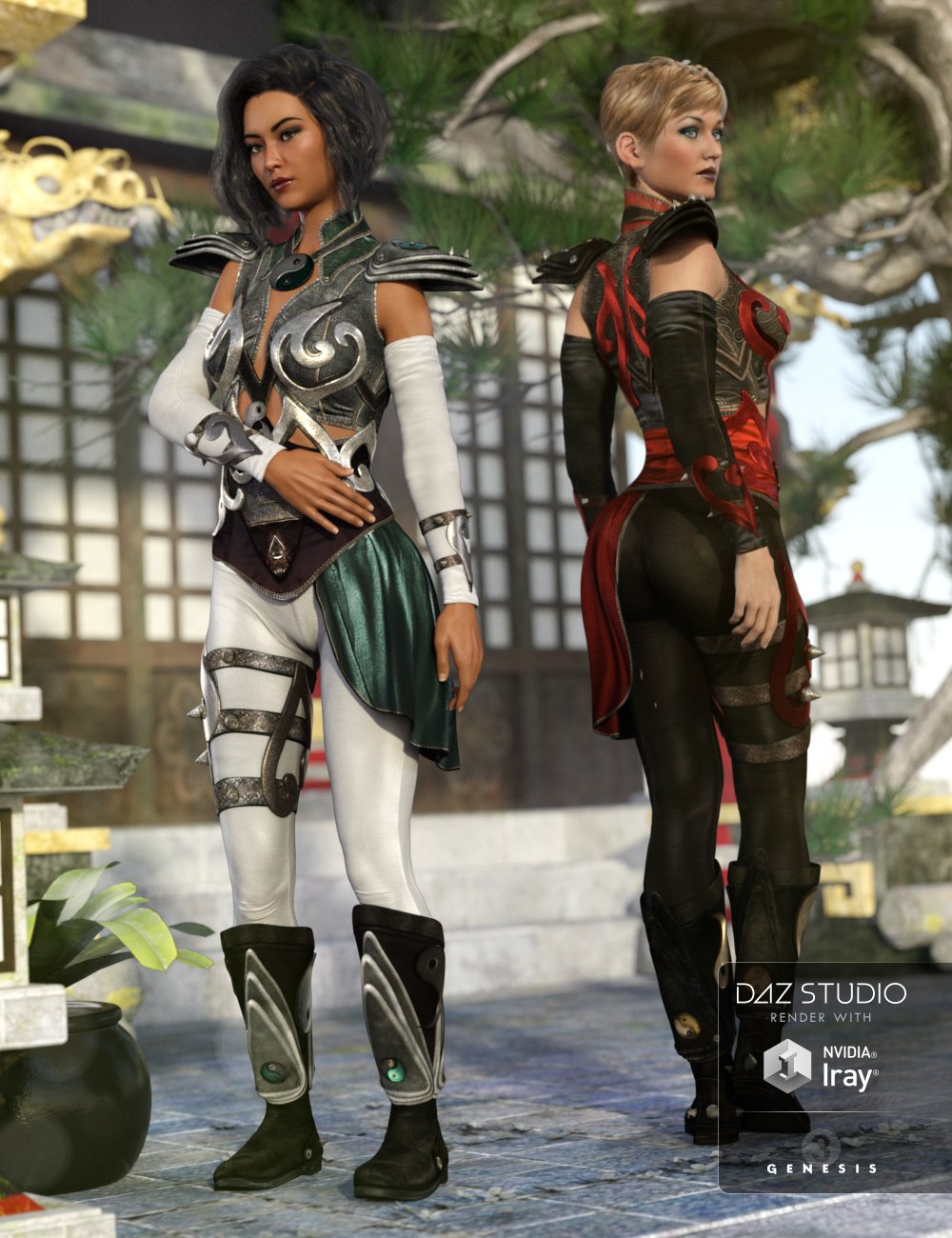 Mercurial Guardian Outfit Textures by: Sarsa, 3D Models by Daz 3D
